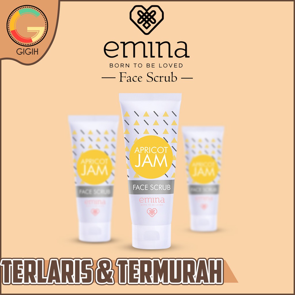 EMINA Apricot Jam Face Scrub pembersih wajah emina cosmetics Shopee