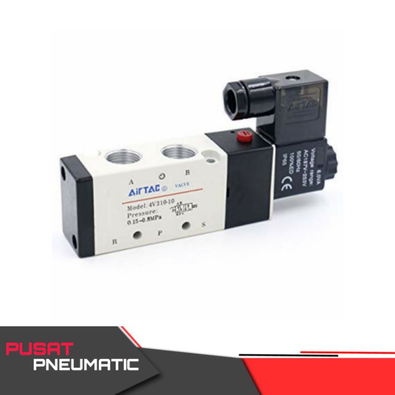 Jual Solenoid Valve 4v310 10 Airtac 220v ac/ 24v dc