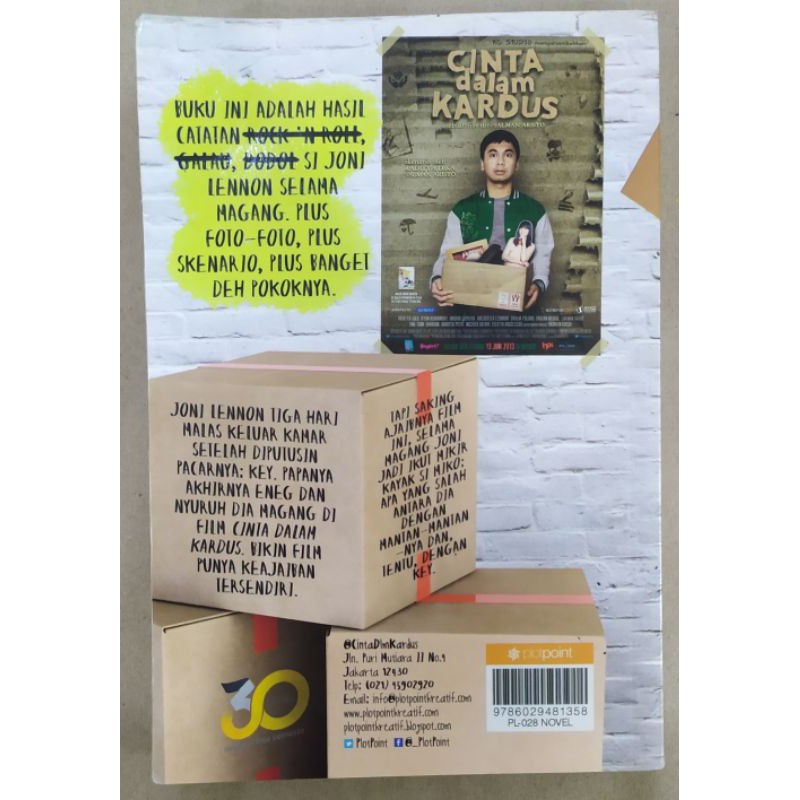 Jual Cinta Dalam Kardus By Raditya Dika Indonesia|Shopee Indonesia