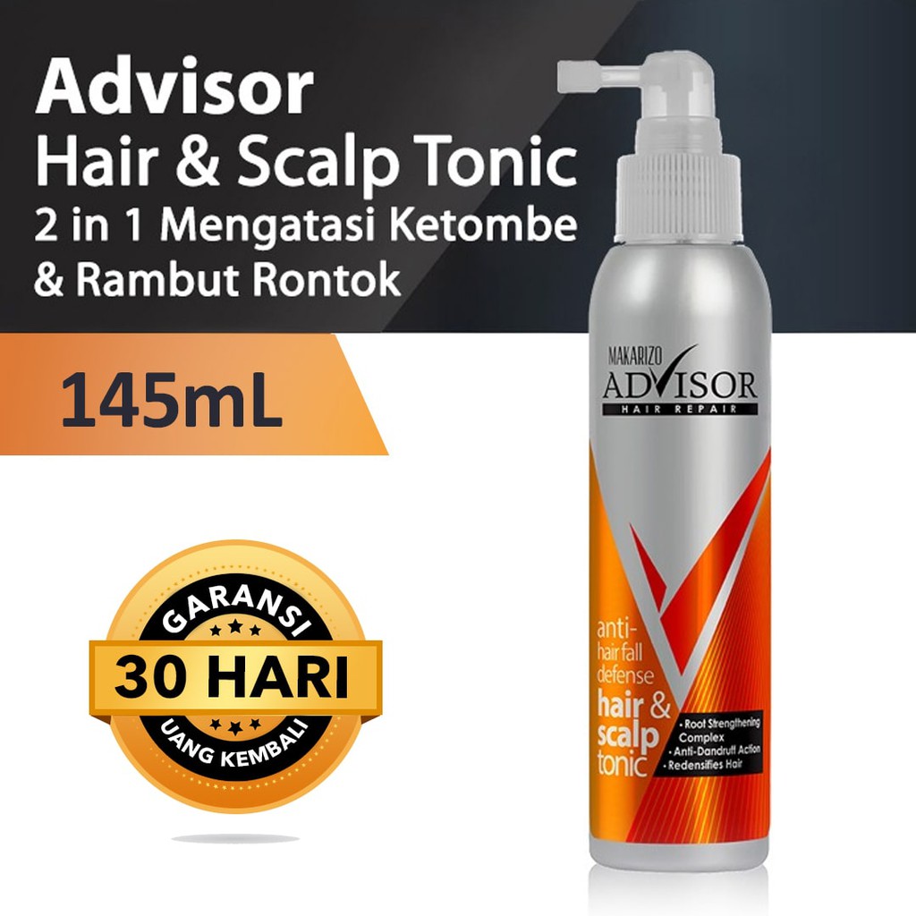 Jual Makarizo Advisor Hair & Scalp Tonic 145 mL / Perawatan Rambut