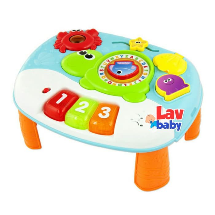 Jual Winfun 2In1 Activity Table Mainan Gantung Box Dan Learning Huruf Bayi | Shopee Indonesia