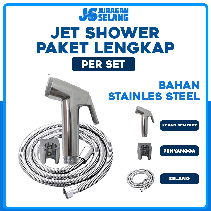 Jual JET SHOWER / JET SHOWER KAMAR MANDI ABS STAINLES 120CM / ALAT