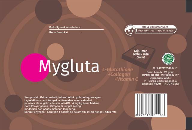 Jual Mygluta Sachet Stroberi & Coklat Indonesia|Shopee Indonesia