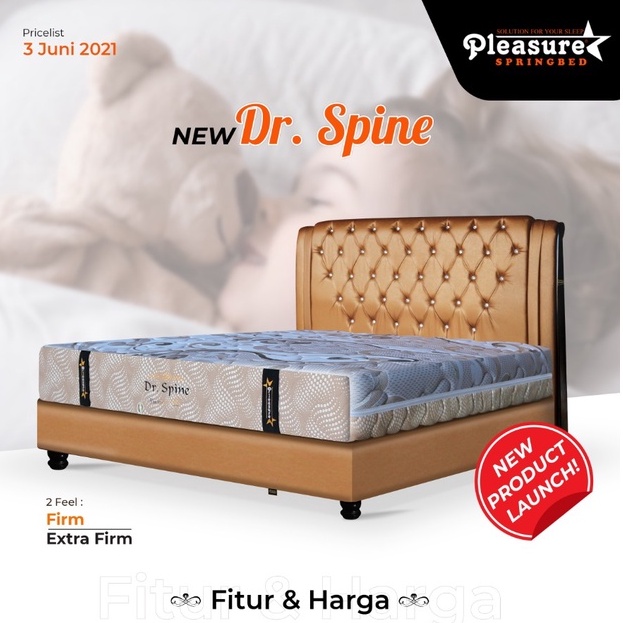 Jual Pleasure Springbed Dr.Spine uk 180x200 Matras Kesehatan Tulang