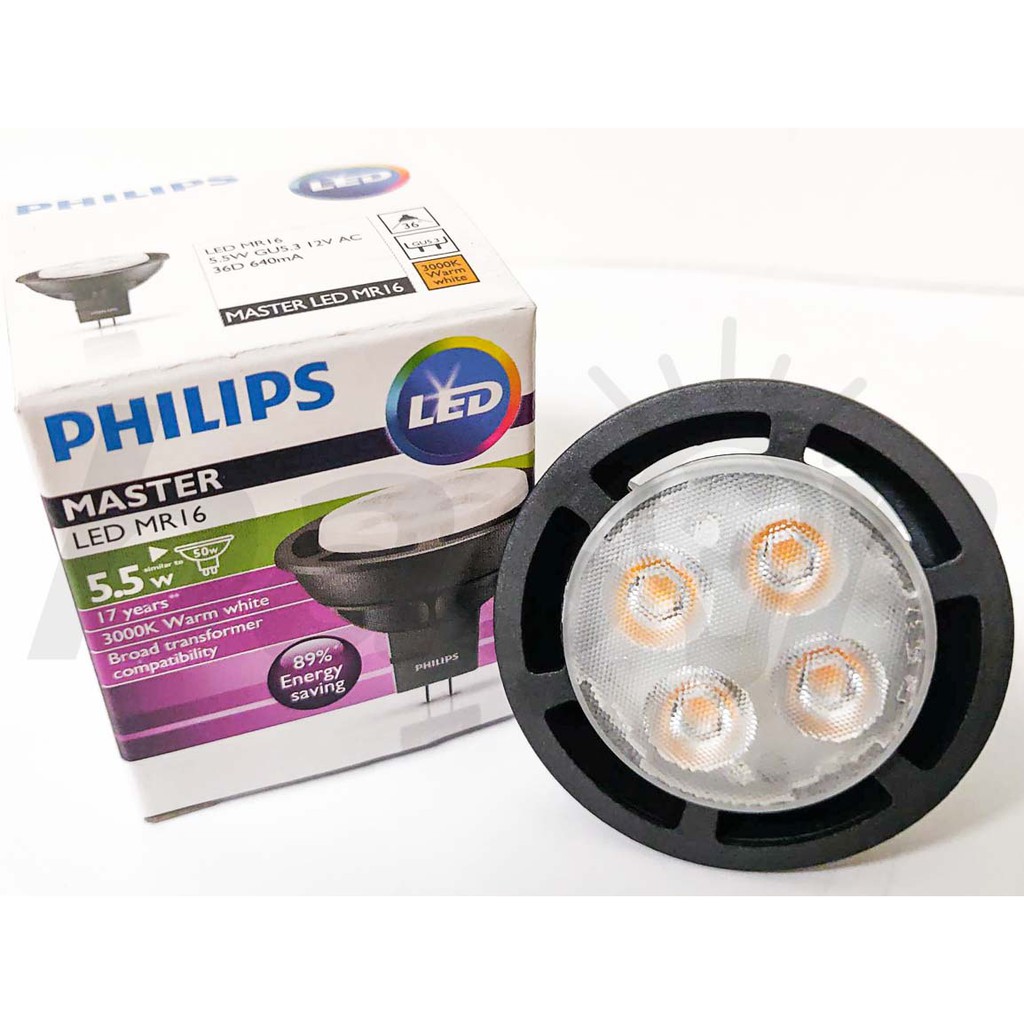 Jual Philips Master Led Value 5.5W Mr16 - 2700K Atau 3000K | Shopee Indonesia