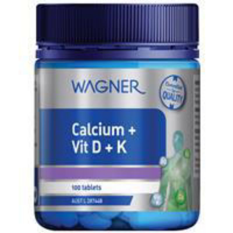 Jual WAGNER Vitamin Calcium + VIt D + K 100 Tablets ORIGINAL from