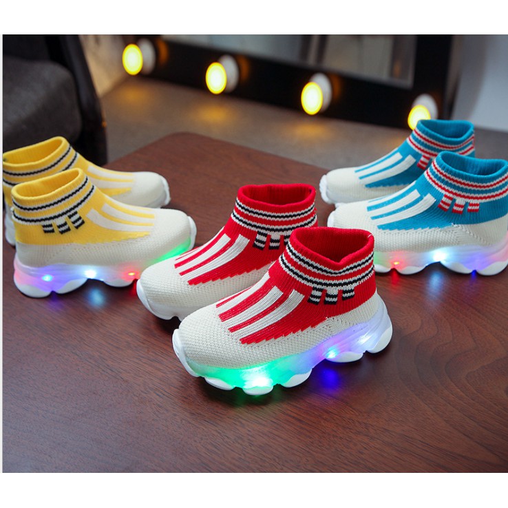 SEPATU ANAK LED COLOUR SPEED SOCKS SNEAKERS Shopee Indonesia
