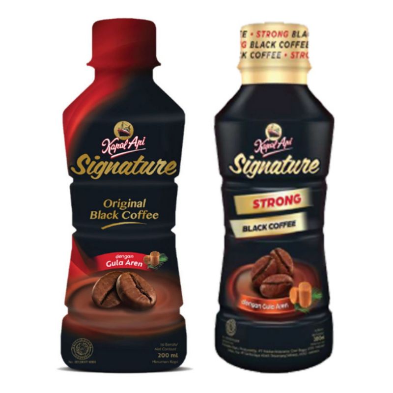 Jual 200ml Kapal Api Signature Original Strong Black coffee Pet