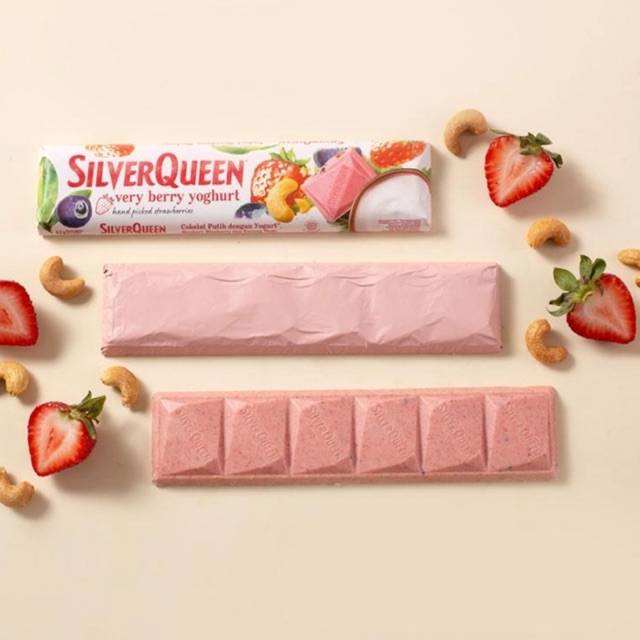 Jual Coklat Silverqueen Very Berry Yoghurt/ Cokelat Viral | Shopee Indonesia