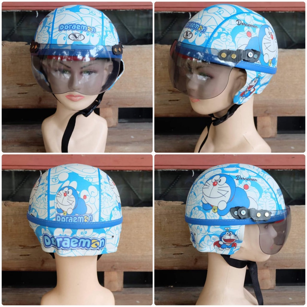 Jual Helm Anak Retro Karakter Doraemon Shopee Indonesia