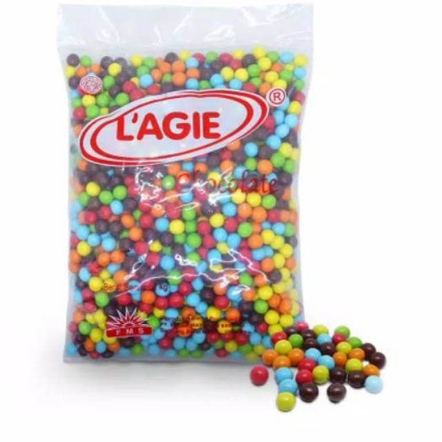 Jual Lagie Golden City Mini Chocoball Coklat Colour Warna Warni Isi Biskuit | Shopee Indonesia