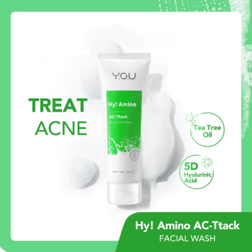 Jual YOU Hy! Amino ACTtack AntiAcne Facial Wash 100gr (Hijau