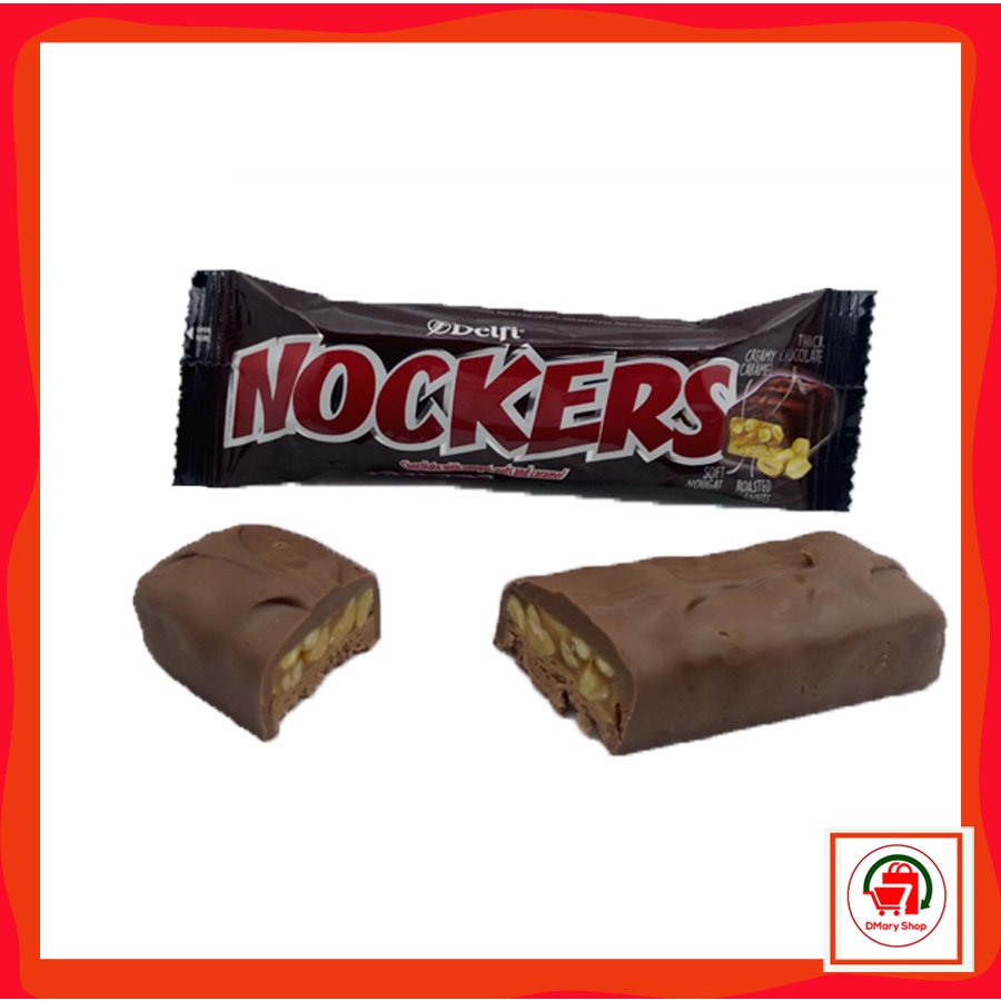 Jual Delfi Nockers Cokelat Dengan Nougat Kacang Dan Karamel 45 Gram | Shopee Indonesia
