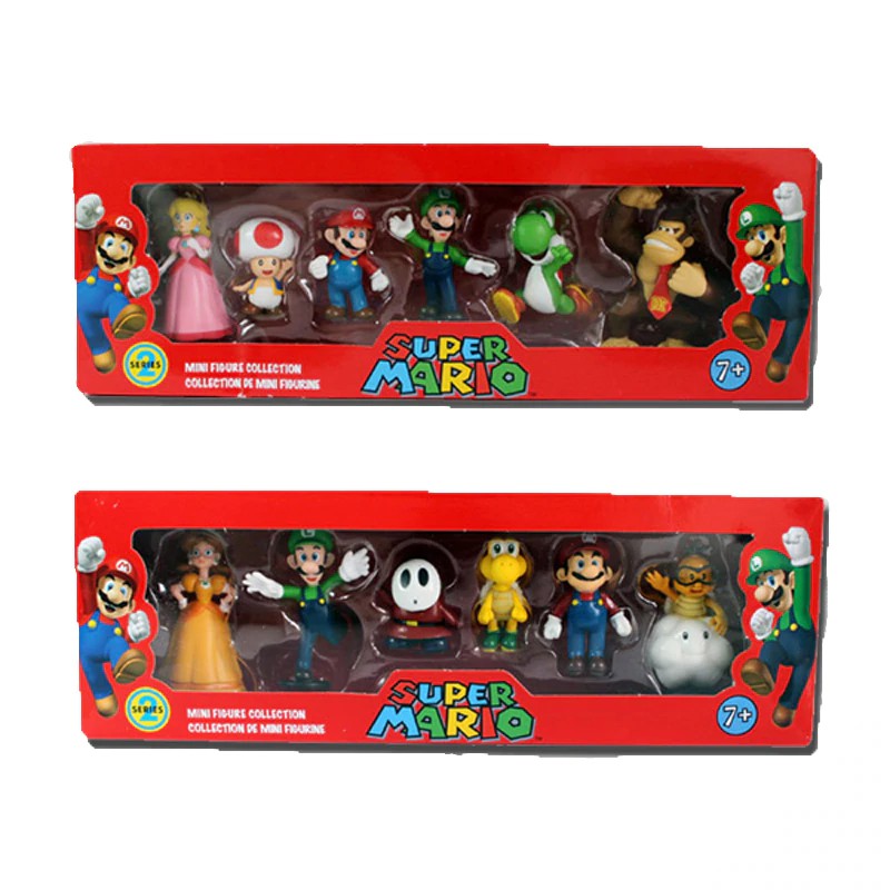 Jual Action Figure 6 Unids/Set 3-7 Cm Super Mario Bros Figura De Acción De Pvc Juguetes Muñecas Mario Indonesia|Shopee Indonesia