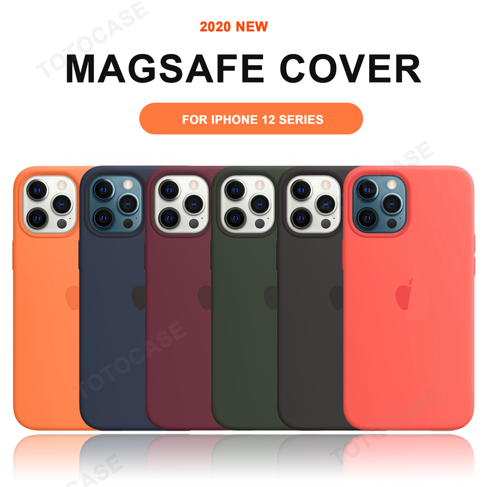 Soft Case Silikon Desain Logo Magsafe Untuk Iphone 12 12 Pro Max 12 Mini 12promax