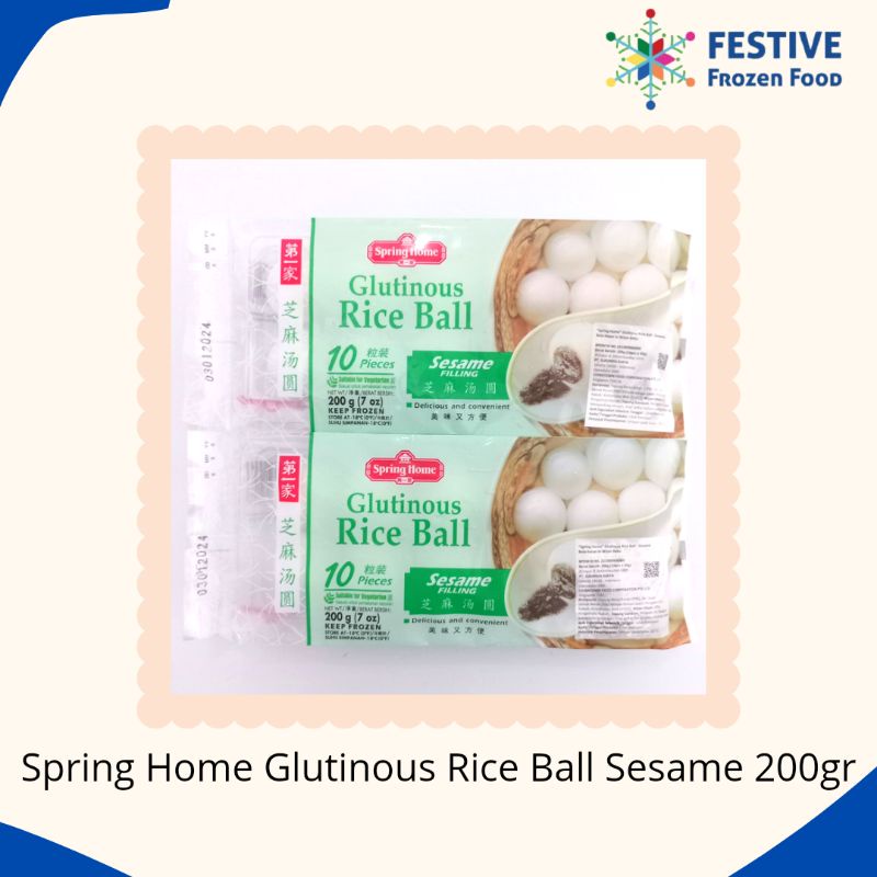 Jual Spring Home Glutinous Rice Ball Sesame 10pcs 200gr Shopee Indonesia