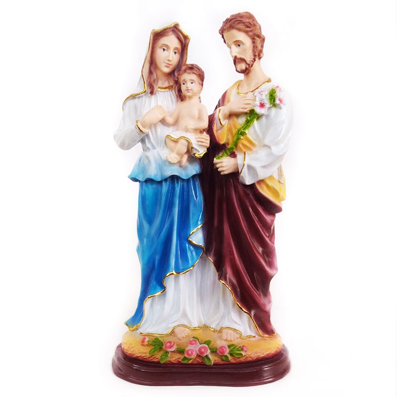 Patung Keluarga Kudus Nazareth 30 cm Yosef Maria Berdiri Gendong Yesus Arca  Souvenir Rohani Wedding | Shopee Indonesia