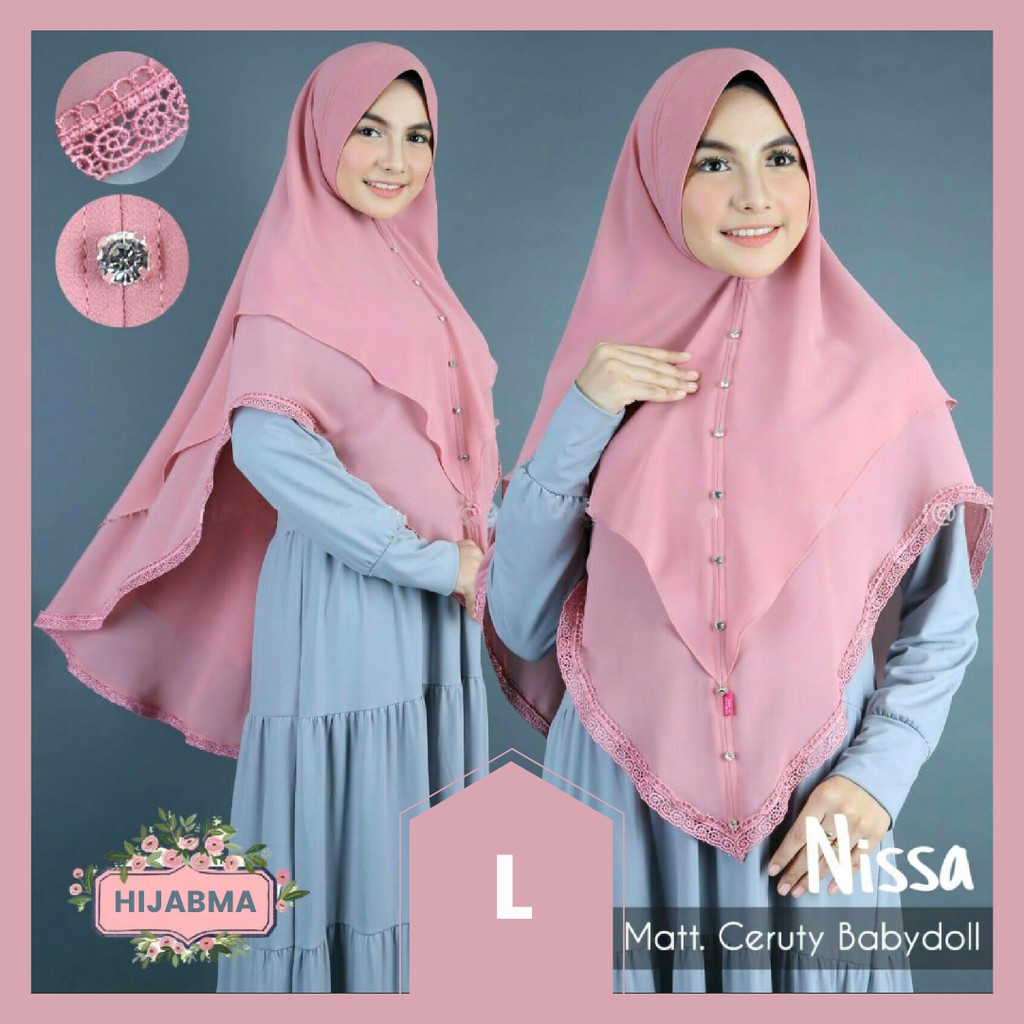Bergo Ceruty Pet Antem L Jilbab Premium dan Terbaik Shopee Indonesia