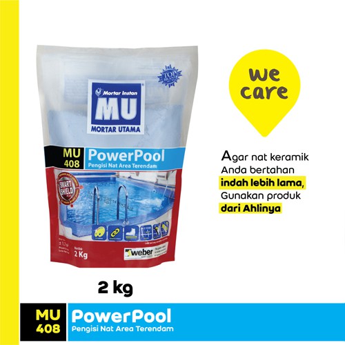 Mortar Utama MU408 PowerPool Pengisi Nat Keramik 2Kg Shopee Indonesia