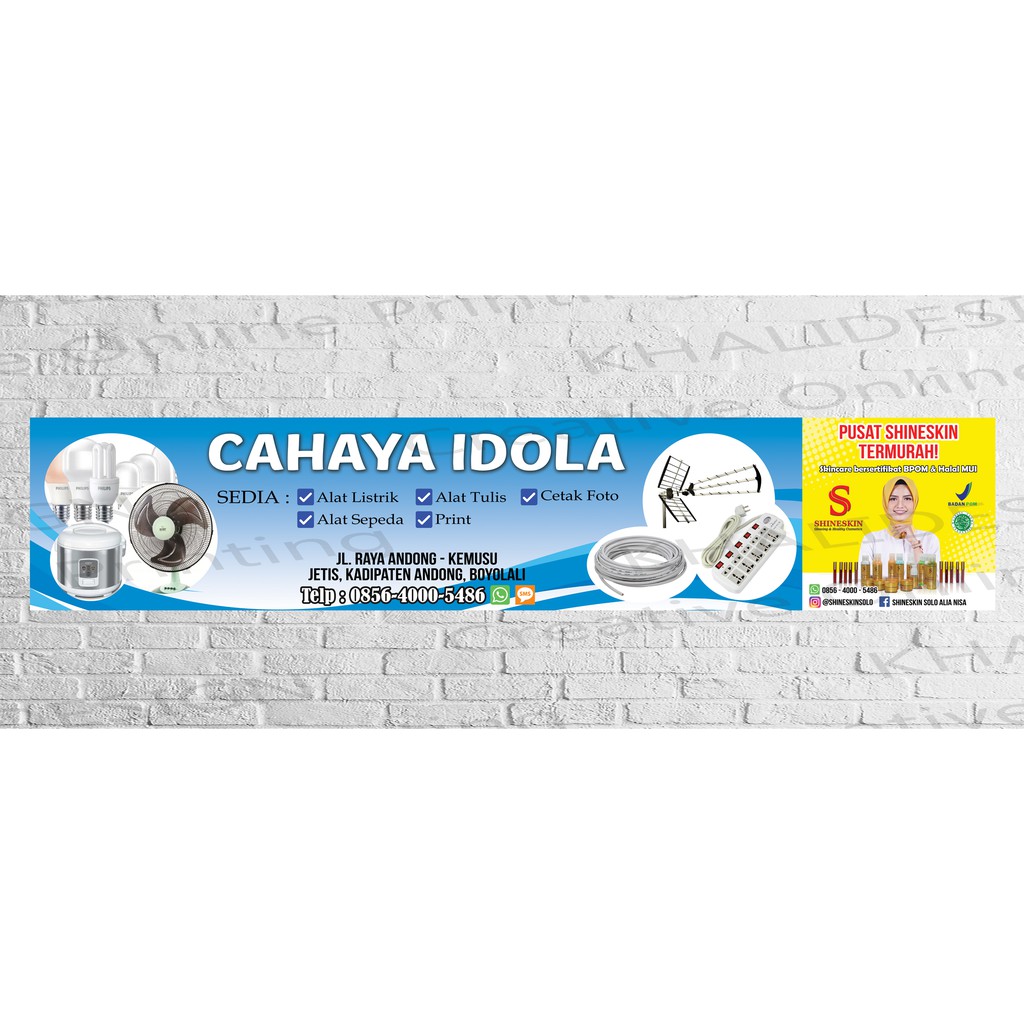 Contoh Banner Toko Sepeda contoh desain spanduk