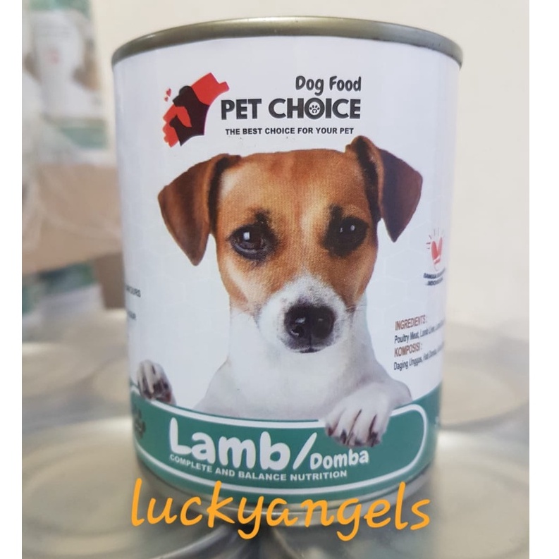 Jual PET CHOICE DOG FOOD CANNED 340G MAKANAN ANJING BASAH KALENG 340GR Shopee Indonesia