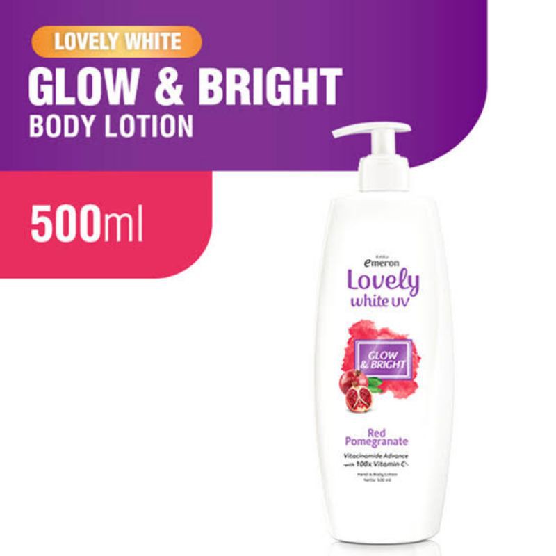 Emeron Hand & Body Lotion Lovely White 500 ML Emeron Lovely White Pump