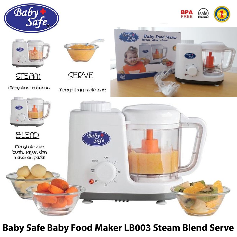 Jual baby safe food maker steam blend serve Shopee Indonesia