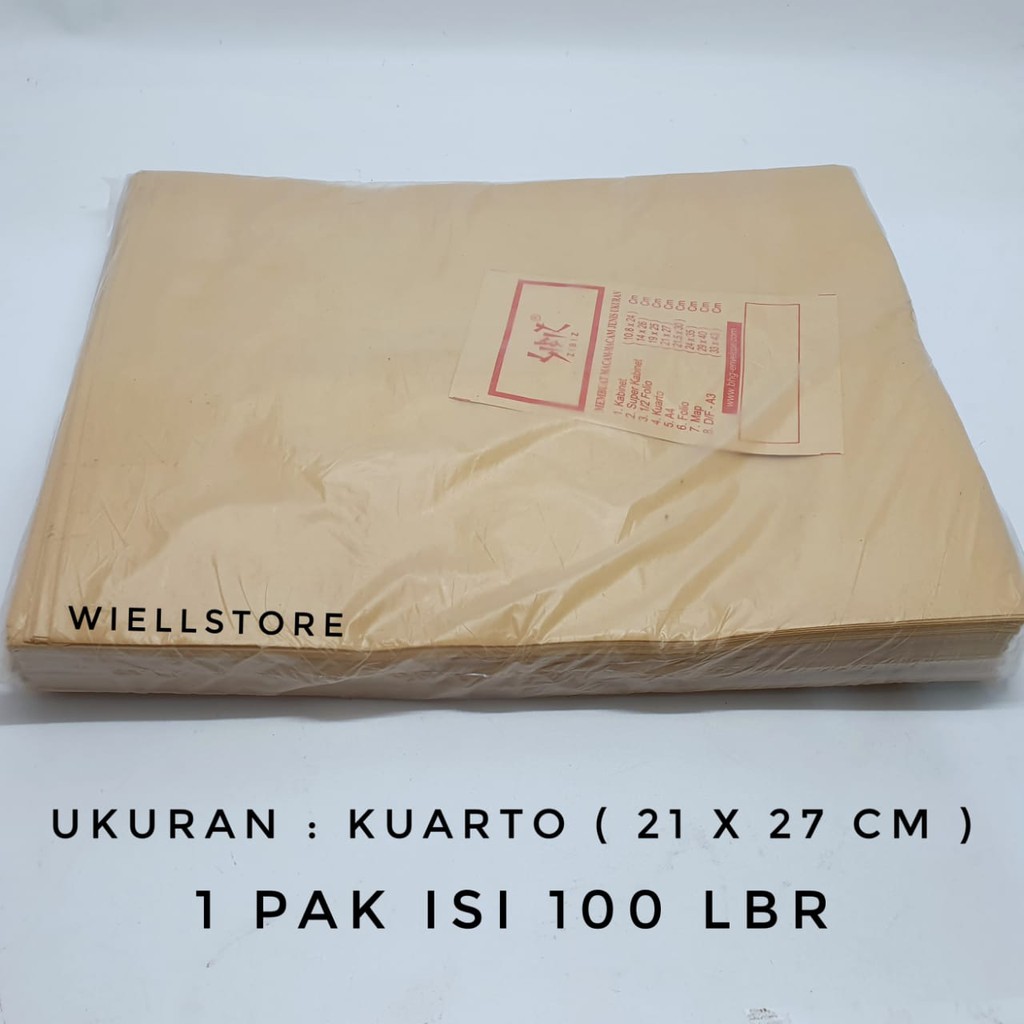 Jual Amplop Coklat Kuarto | Shopee Indonesia
