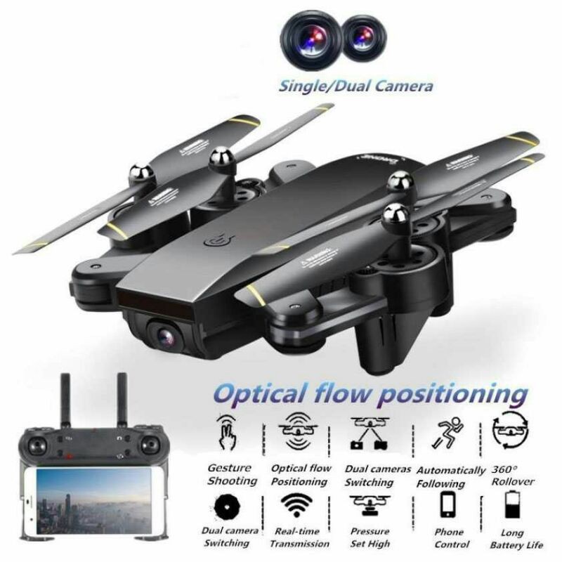 Drone Camera Selfie Murah WiFi Dual Kamera 2MP With Remote Drone Mini