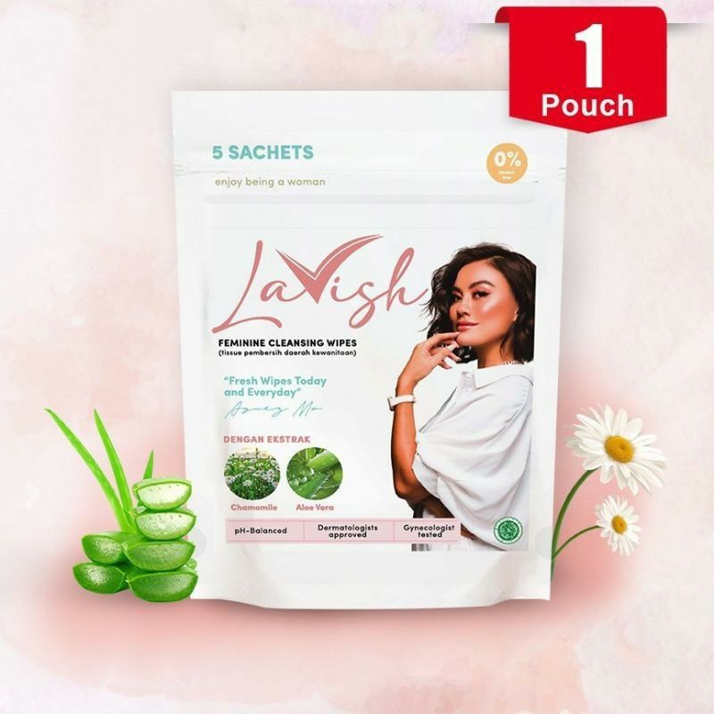 Jual Lavish Feminine Cleansing Wipes (1 Pouch isi 5 Sachet) Shopee Indonesia