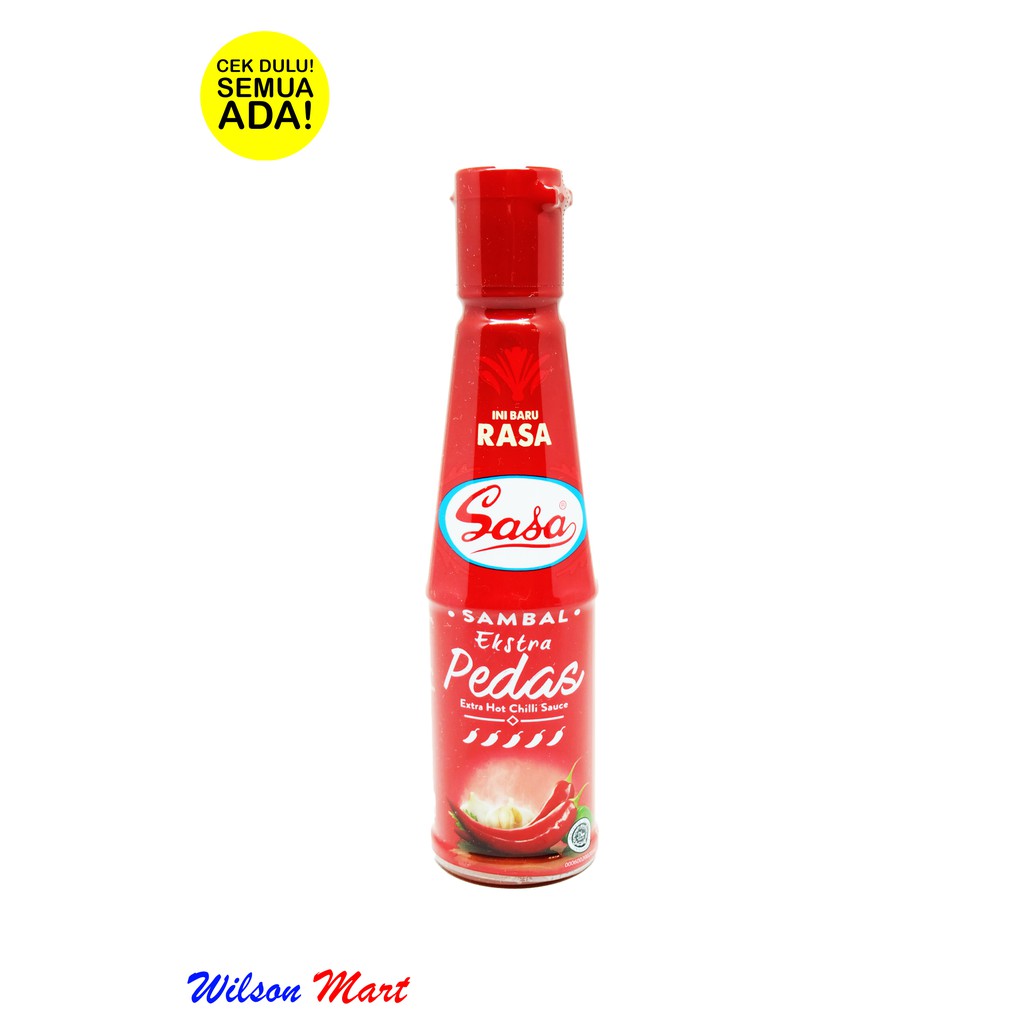 SASA SAMBAL EXTRA PEDAS 135 ML BOTOL Shopee Indonesia