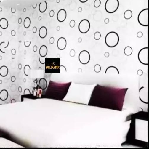 ➼ Wallpaper Dinding Polkadot l Wallpaper Dinding Kamar l Wallpaper 3D l  Wall Stiker ➩ | Shopee Indonesia