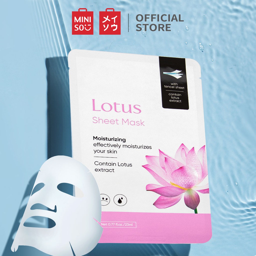 MINISO Masker Wajah Serum Sheet Mask Peel Off Nature Hydrate Face Mask