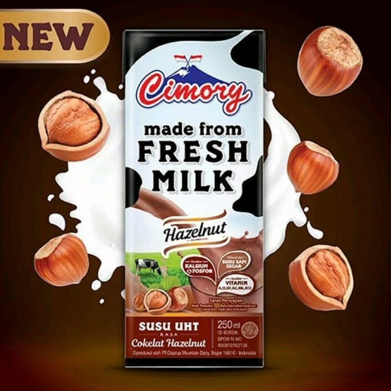Jual Cimory Susu Uht 250Ml Rasa Hazelnut/Kotak | Shopee Indonesia