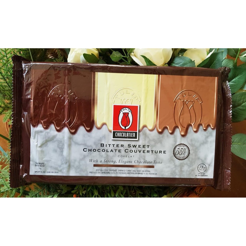 Jual Tulip Bittersweet Couverture 55% - Coklat Couverture Tulip 1 Kg | Shopee Indonesia