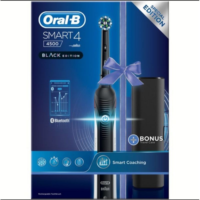 Jual Electric Toothbrush - Braun Oral-B Smart 4 4500 - Black | Shopee Indonesia
