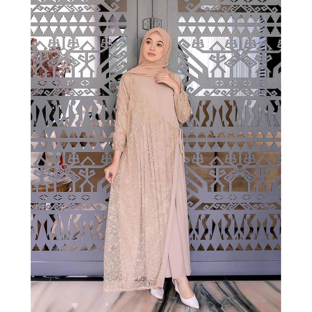 Masayu Dress / Dress Brukat / Baju Kondangan / Fashion