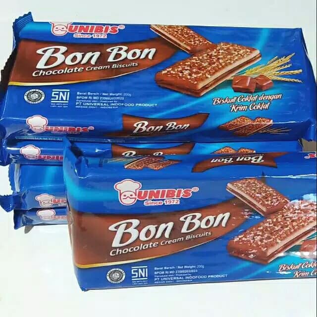 Jual Roti Biscuit Unibis Bon Bon Cokelat 240 Gram | Shopee Indonesia