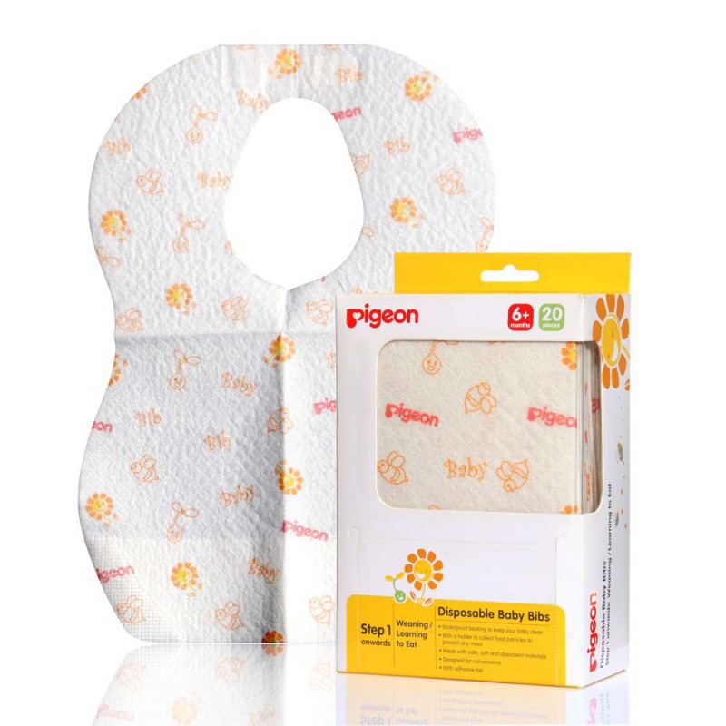 Pigeon Disposable Baby Bibs 20 Pcs Shopee Indonesia