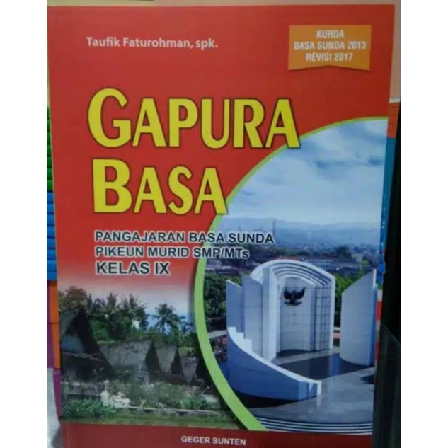 BUKU GAPURA BASA SUNDA UNTUK SMP KELAS 9 - Taufik Faturohman | Shopee  Indonesia
