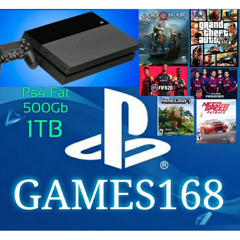 PS4 PLAYSTATION FAT HDD 500GB DAN 1TB + ISI GAMES FULL