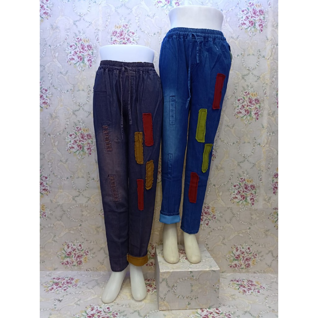 Celana Jeans Stik Balik Panjang / Jeans Kekinian / Jeans