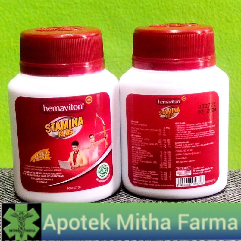 HEMAVITON STAMINA PLUS 30 CAPSULE Shopee Indonesia