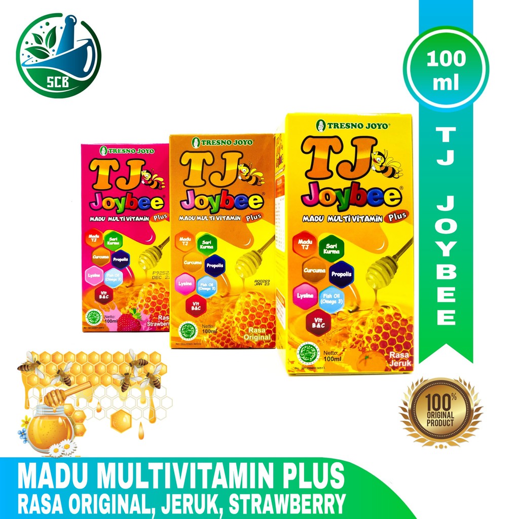 Madu Tj Joybee / Madu Multivitamin Plus 100ml Shopee