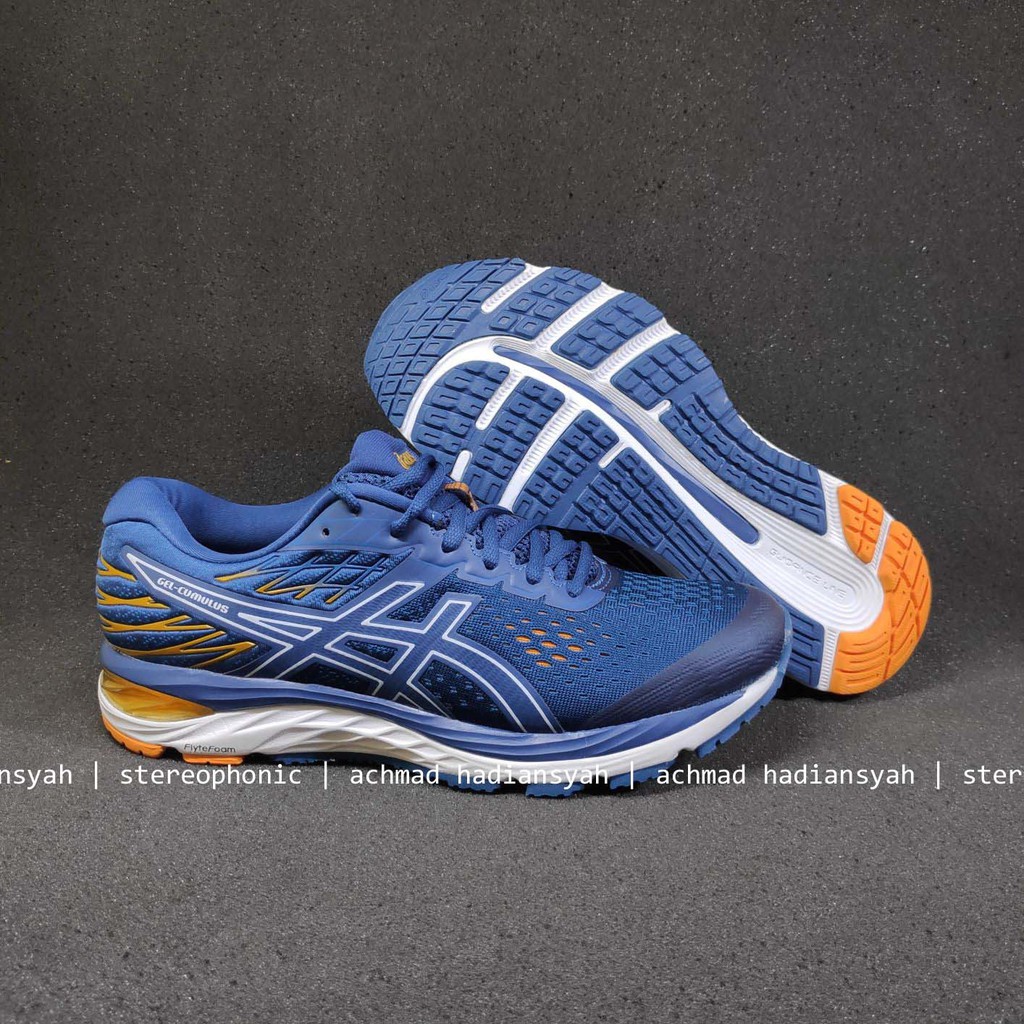 Jual New Original Made In Indonesia Asics Gel Cumulus 21 Art 1011A551 Original Asics Gel Cumulus 21 Blue | Shopee Indonesia