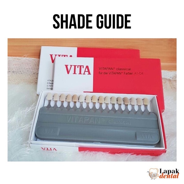 Jual Tooth Shade guide vita classical 16 warna / pedoman warna gigi
