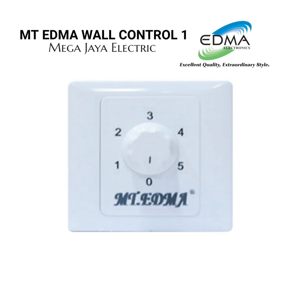 Jual MT EDMA WALL CONTROL 1 TANPA LAMPU / SWITCH DINDING KIPAS CEILING