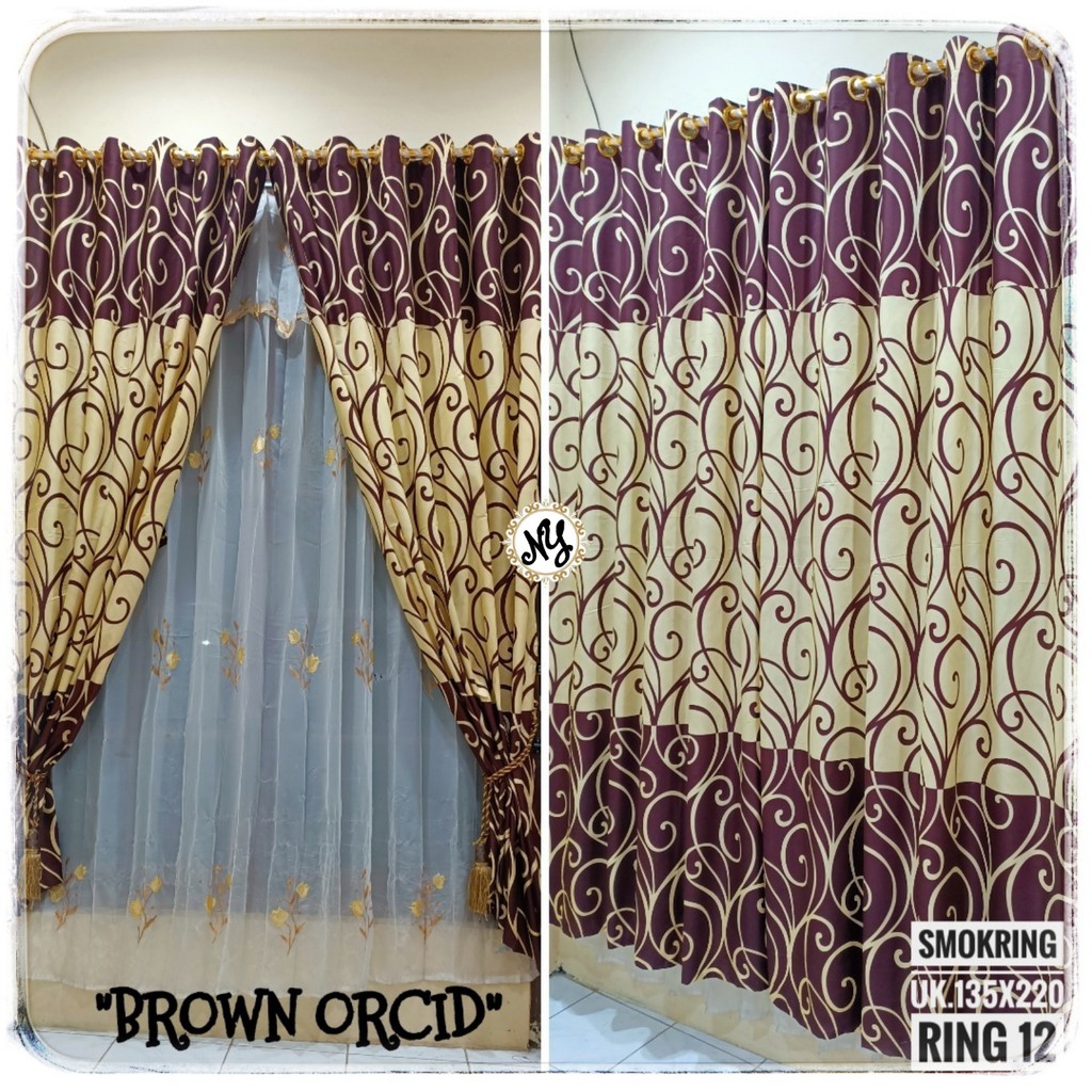 GORDEN JENDELA DAN PINTU SMOKRING RING 12 BR0WN ORCID Shopee Indonesia