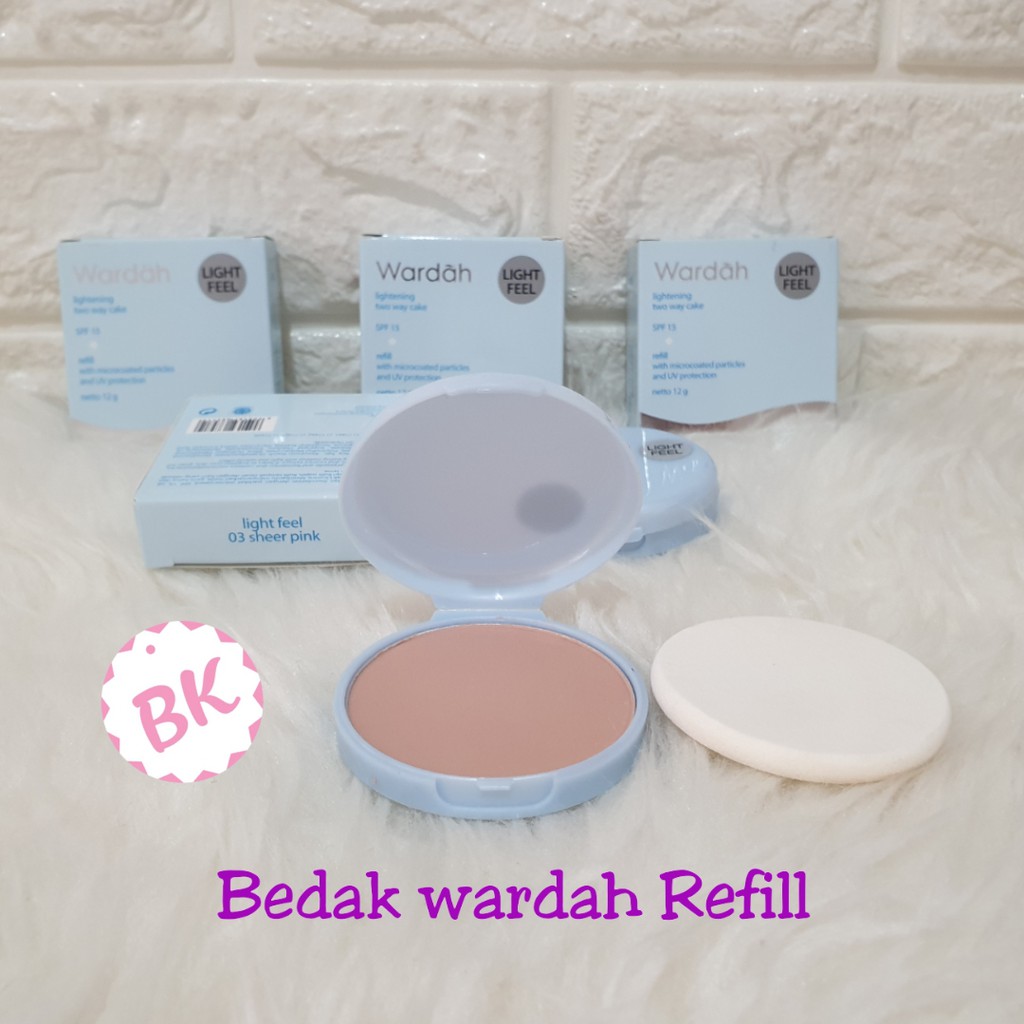 BEDAK WARDAH ORIGINAL / WARDAH REFILL POWDER LIGHTENING TWO WAY CAKE
