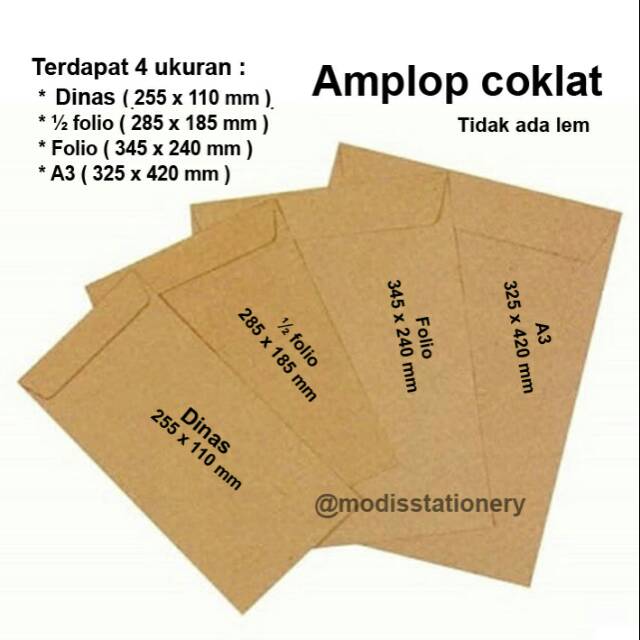 Jual Amplop Coklat Kabinet Folio A3 A4 | Shopee Indonesia